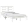 White Solid Pine Bed Frame 120x200 cm | Modern Bedroom Style