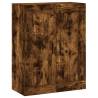 Elegant Wall Mounted Cabinets - Smoked Oak - 2 pcs