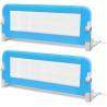 Toddler Safety Bed Rail 2 pcs - Blue 102x42 cm | Hipomarket