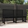 Garden Bench Black 157.5 cm Solid Wood Pine Colour black pine Size 157.5 x 48 x 91.5 cm Quantity in Package 1 Number of 