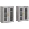 Wall Mounted Cabinets 2 pcs - Grey Sonoma Wood | HipoMarket