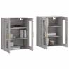 Wall Mounted Cabinets 2 pcs - Grey Sonoma Wood | HipoMarket