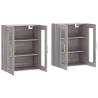 Wall Mounted Cabinets 2 pcs - Grey Sonoma Wood | HipoMarket