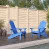 Garden Adirondack Chairs 2 pcs HDPE Aqua Blue Colour aqua blue Quantity in Package 1 Model armchair (2 pcs) 