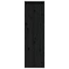 Wall Cabinets 2 pcs Black - Solid Pinewood - 30x30x100 cm