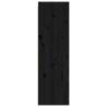 Wall Cabinets 2 pcs Black - Solid Pinewood - 30x30x100 cm