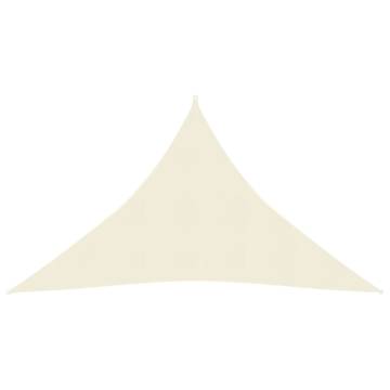 HDPE Sunshade Sail 2.5x2.5x3.5 m in Cream - 90% UV Protection