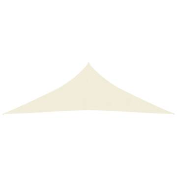 HDPE Sunshade Sail 2.5x2.5x3.5 m in Cream - 90% UV Protection