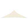 HDPE Sunshade Sail 2.5x2.5x3.5 m in Cream - 90% UV Protection