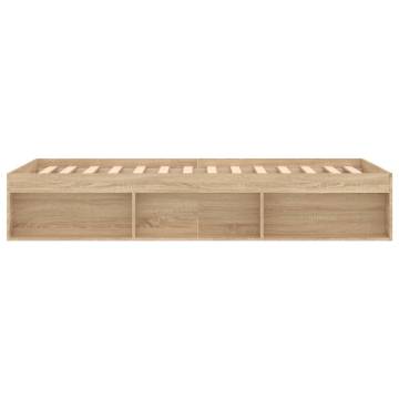 Sonoma Oak Bed Frame 90x200 cm | Stylish & Practical Design