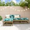 4 Piece Garden Lounge Set Impregnated Wood Pine Colour dark brown Number of 4 