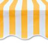 Awning Top Sunshade Canvas in Sunflower Yellow & White - 3x2.5m