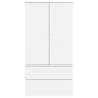 Wardrobe ALTA White - Solid Pine 90x55x170 cm | Hipo Market