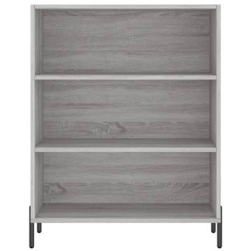 Stylish Highboard in Grey Sonoma - 69.5x34x180 cm