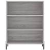 Stylish Highboard in Grey Sonoma - 69.5x34x180 cm