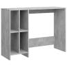 Sleek Concrete Grey Notebook Desk | 102.5x35x75 cm