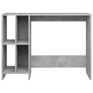 Sleek Concrete Grey Notebook Desk | 102.5x35x75 cm