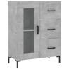 Stylish Highboard in Concrete Grey - Durable & Elegant Design