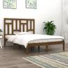 Bed Frame Honey Brown Solid Wood Pine 200x200 cm Colour honey brown Size 200 x 200 cm 