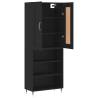 Stylish Highboard in Black - 69.5x34x180 cm | HipoMarket