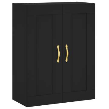 Stylish Highboard in Black - 69.5x34x180 cm | HipoMarket