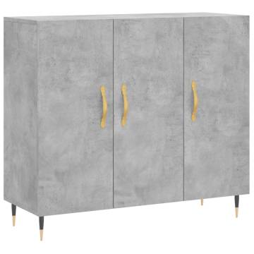 Modern Concrete Grey Sideboard - 90x34x80 cm | Hipomarket