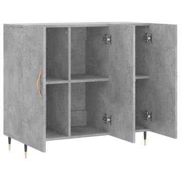 Modern Concrete Grey Sideboard - 90x34x80 cm | Hipomarket