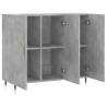 Modern Concrete Grey Sideboard - 90x34x80 cm | Hipomarket