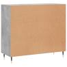 Modern Concrete Grey Sideboard - 90x34x80 cm | Hipomarket