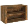 Shoe Rack Smoked Oak - Stylish Storage Solution | Hipo Market