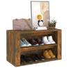 Shoe Rack Smoked Oak - Stylish Storage Solution | Hipo Market