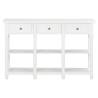 White Console Table 110x30x76cm | Stylish & Durable Design