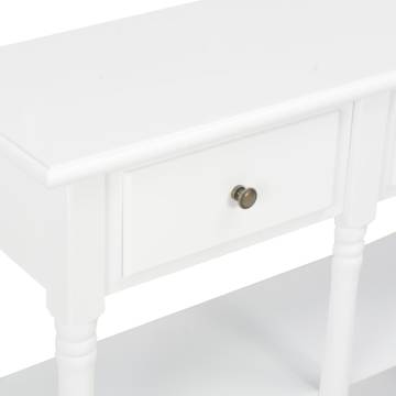 White Console Table 110x30x76cm | Stylish & Durable Design