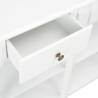 White Console Table 110x30x76cm | Stylish & Durable Design