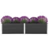 Garden Raised Bed 250x100x54 cm WPC Grey Colour grey Size 250 x 100 x 54 cm Quantity in Package 1 