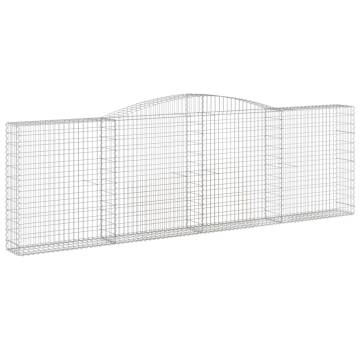 Arched Gabion Baskets - Galvanised Iron Garden Barriers | HipoMarket