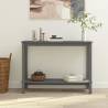 Console Table Grey 110x40x80 cm Solid Wood Pine Colour grey Quantity in Package 1 