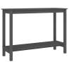 Console Table Grey 110x40x80 cm - Solid Pine Wood