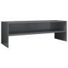 High Gloss Grey TV Cabinet - 120x40 cm Stylish Design