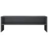 High Gloss Grey TV Cabinet - 120x40 cm Stylish Design