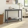 Console Table Grey 110x40x80 cm - Solid Pine Wood