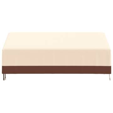 Beige 3-Seater Bench Cover 204x86x48/73 cm - Durable & Waterproof