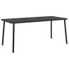 Stylish Garden Table Anthracite 165x80x71 cm Steel