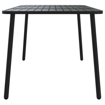 Stylish Garden Table Anthracite 165x80x71 cm Steel