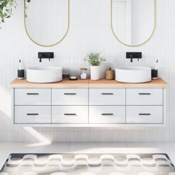 Solid Wood Bathroom Countertop - 180x60cm | HipoMarket