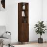 Highboard Brown Oak 34.5x34x180 cm Engineered Wood Colour brown oak Quantity in Package 1 Model 1 door 