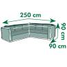 Nature L-Shaped Garden Furniture Cover - 250x90x90 cm