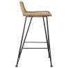 Stylish Bar Chairs 2 pcs - Natural Rattan | HipoMarket
