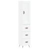 Stylish Highboard White 34.5x34x180 cm - Engineered Wood