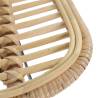 Stylish Bar Chairs 2 pcs - Natural Rattan | HipoMarket